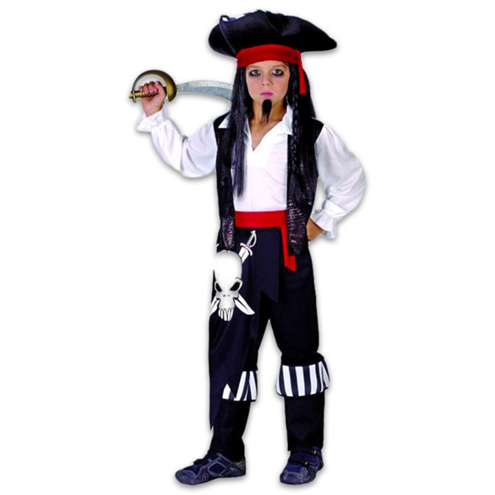 Costum carnaval Capitan Pirat pentru Copii, 6-8 ani ( 120/130 cm)