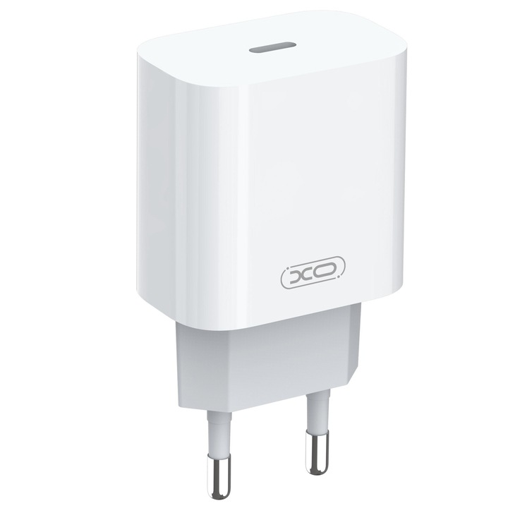 Incarcator retea 20W PD, Fast charge XO A829, TypeC to Lightning, Alb