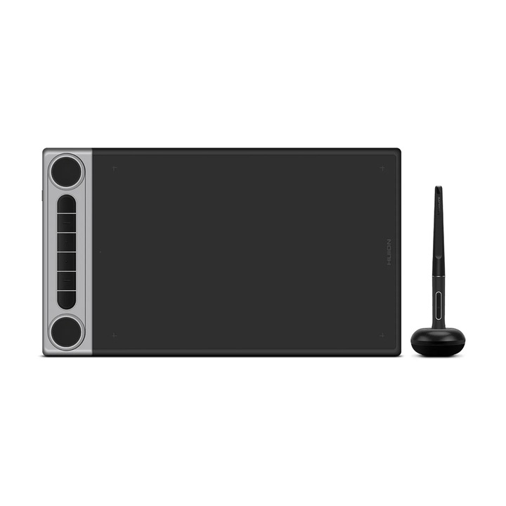 HUION Inspiroy Dial 2 Q630M grafikus tábla bluetooth vezeték nélküli tablet dupla tárcsával, kompatibilis Mac, Windows, Linux, Android, 10,5 x 6,56 hüvelyk, 10.5 x 6.56 inch