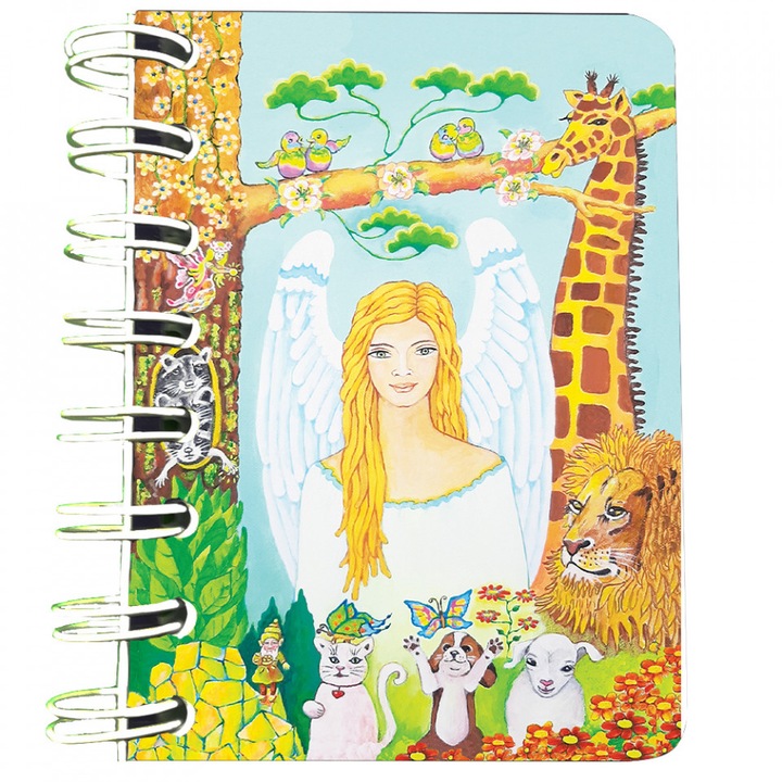 Carnet cu spira Arhanghelul Ariel, 7 x 10 cm, 75 foi veline
