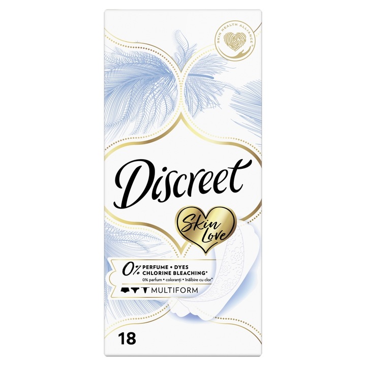 Ежедневни превръзки Discreet Deo Skin Love, 18 броя
