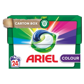 Set 24xCapsule detergent rufe, Ariel, Rufe colorate, 24 spalari