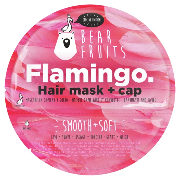 Masca de par Bear Fruits + boneta, 20 ml, Aloe vera