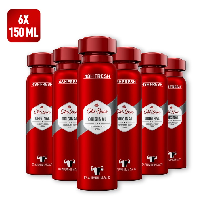 Old Spice Original izzadásgátló spray, 6x150ml