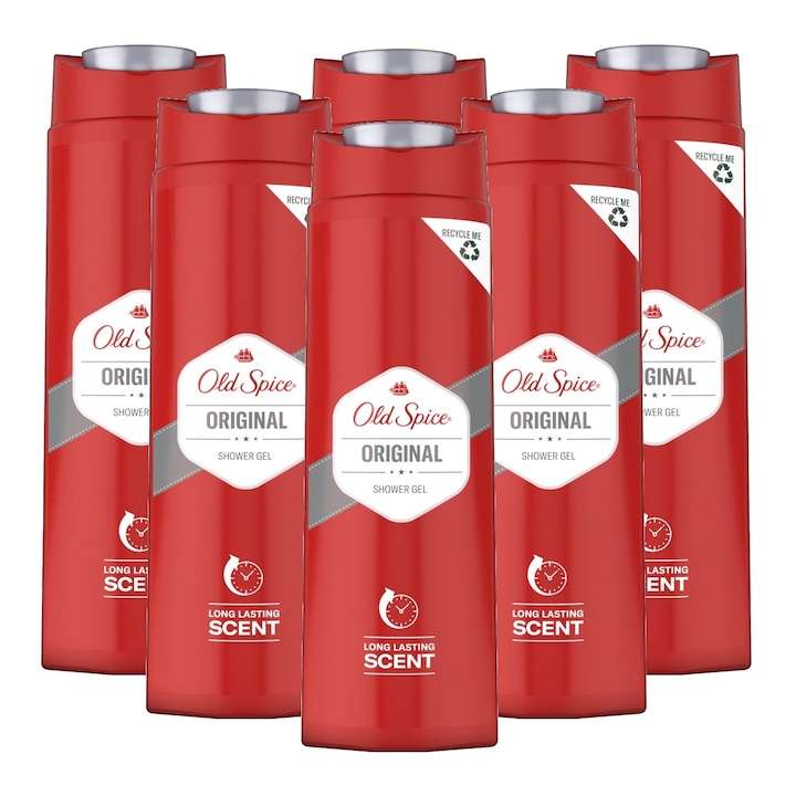 Gel de dus, Old Spice Original, 6x400ml