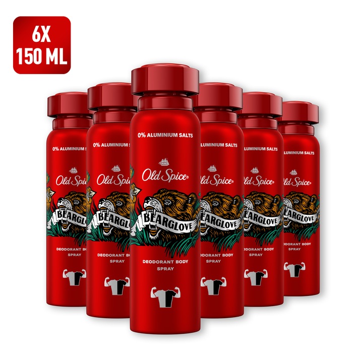 Old Spice Bearglove izzadásgátló spray, 6x150ml