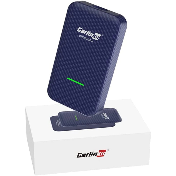 Adaptor USB Wireless CarlinKit 4.0, compatibilitate Apple Carplay si Android Auto, pentru autoturisme cu sistem nativ Apple Carplay si/sau Android Auto