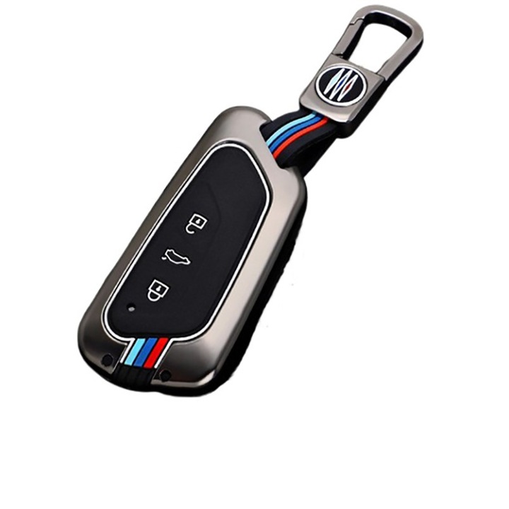 OEM Prémium fekete alumínium tok, VW Volkswagen Golf 8 Seat Leon MK 4 Ateca Skoda Octavia 4 kulcshoz