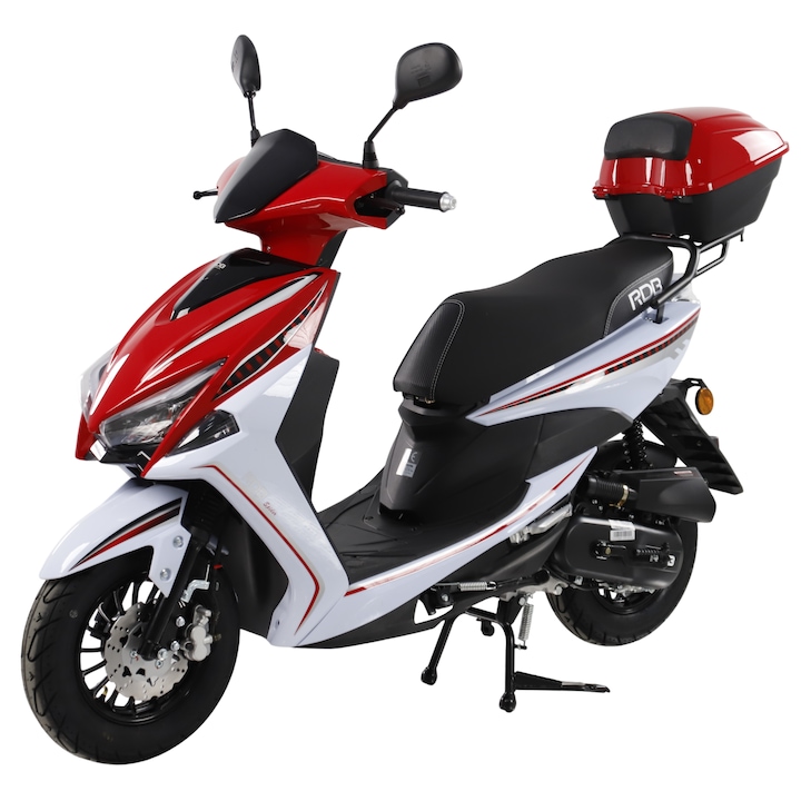 Scuter benzina RDB Spider, Euro 5, 50cc, 4 timpi, Rosu + CIV inclus
