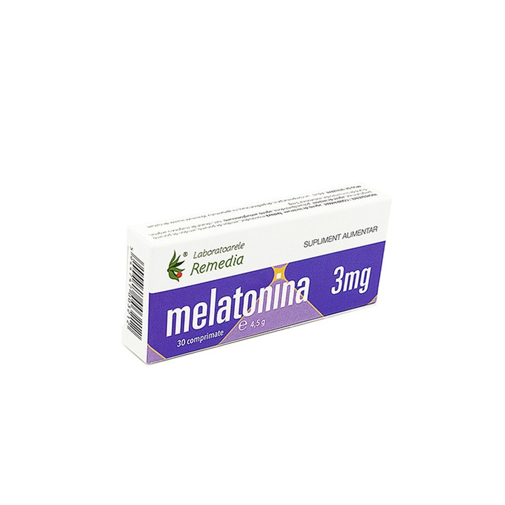Хранителна добавка Мелатонин 3 mg, 30 таблетки, Remedia Laboratories ...