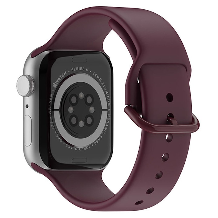 Силиконова Каишка Pure за Apple Watch 3 42 mm, Бордо