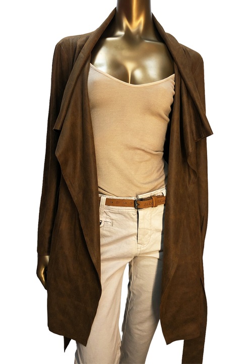 Palton pentru femei, Rick Cardona, by Heine,Poliester, cu cordon, Maro, 44/XL