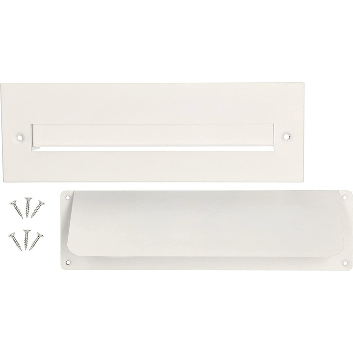 Casuta postala pentru Usa, Kotarbau, 275 mm, Metal, Alb