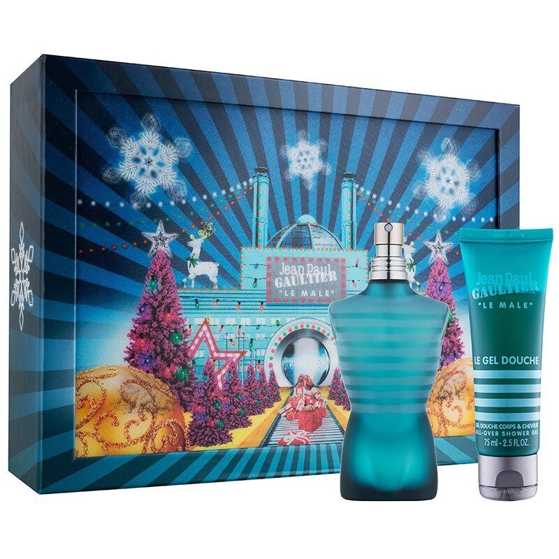 Set Jean Paul Gaultier Le Male, Barbati, 125 ml Apa de Toaleta + 75 ml Gel de Dus 125 ml