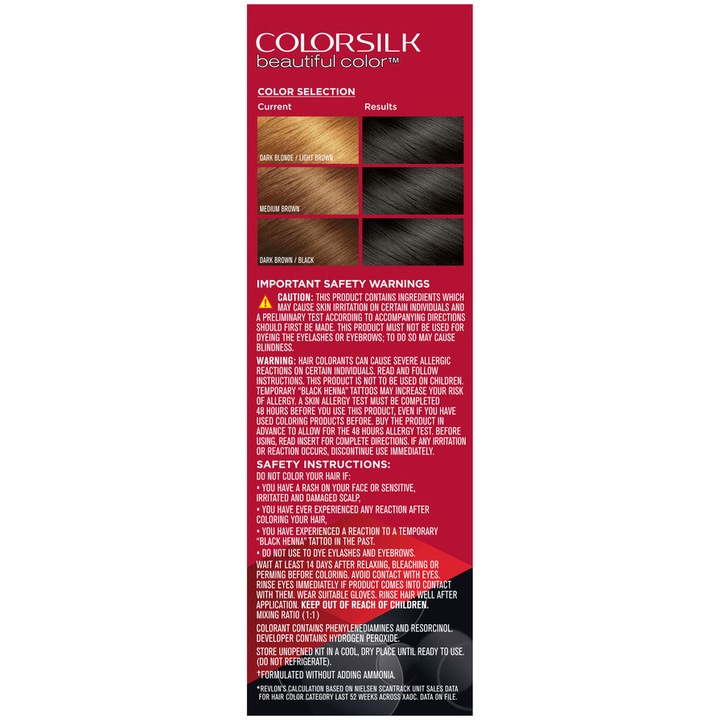 Боя за коса Revlon ColorSilk 10 Black