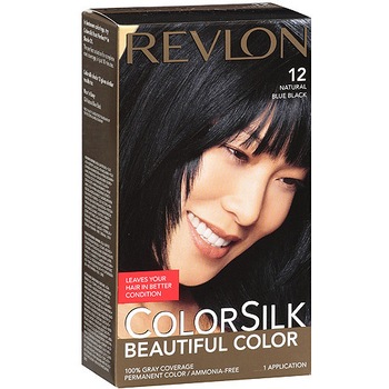 Vopsea de par Revlon ColorSilk 12 Blue Black Vopsea de par Revlon ColorSilk 12 Blue Black