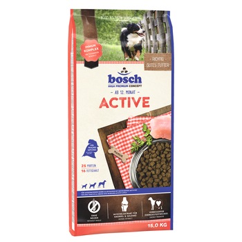 Hrana uscata pentru caini Bosch Adult Active, 15 Kg Hrana uscata pentru caini Bosch Adult Active, 15 Kg
