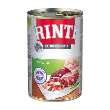 Hrana umeda pentru caini Rinti cu vanat, 400 gr Hrana umeda pentru caini Rinti cu vanat, 400 gr