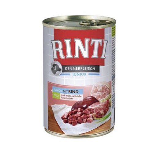 Hrana umeda pentru caini Rinti Junior cu vita, 400 gr