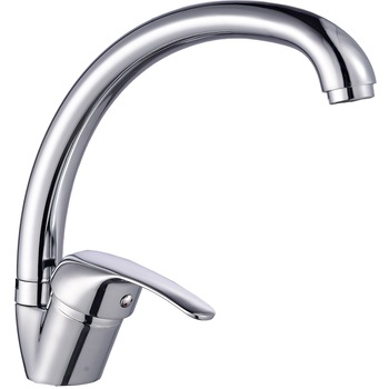 Baterie bucatarie Seal, pipa lebada, monocomanda, din alama cu finisaj cromat Baterie bucatarie Seal, pipa lebada, monocomanda, din alama cu finisaj cromat