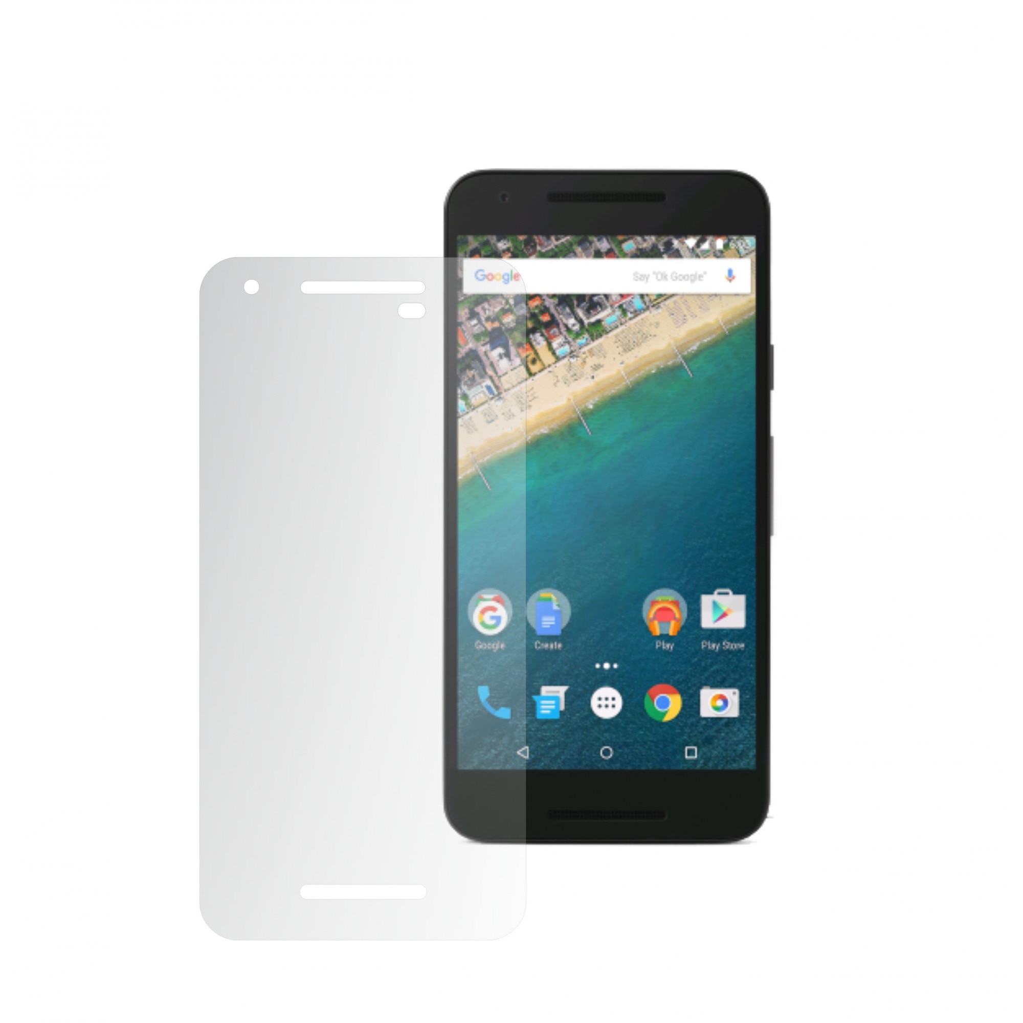 Set 2 Folii Protectie Ecran Curbate si Adezive Invisible Skinz Ultra-Clear HD pentru LG Google Nexus 5X