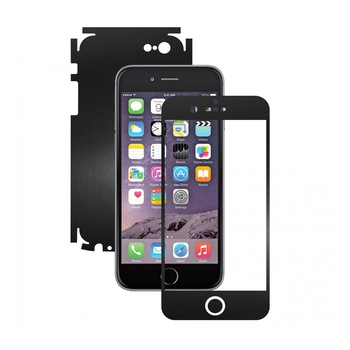 Folie de protectie Full Body Carbon Skinz, Acoperire Totala, Negru Mat pentru Apple iPhone 6 / 6S Plus 5.5 Folie de protectie Full Body Carbon Skinz, Acoperire Totala, Negru Mat pentru Apple iPhone 6 / 6S Plus 5.5