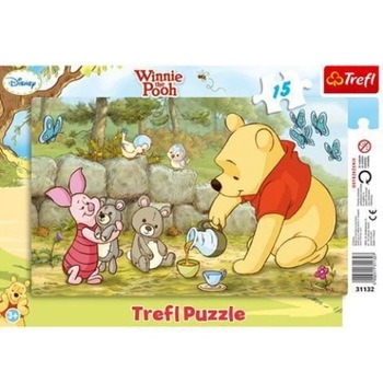 Puzzle 15 piese Winnie the Pooh si ursuletii (33 x 23 cm) Puzzle 15 piese Winnie the Pooh si ursuletii (33 x 23 cm)