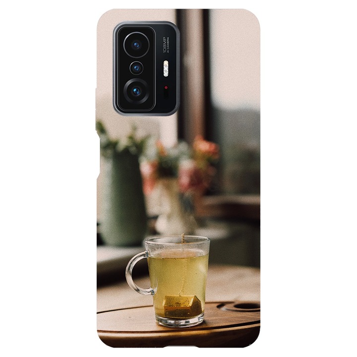 A tok kompatibilis a Xiaomi Mi 10T Pro modellel Igyál egy csésze teát, szilikon, TPU, fordítva