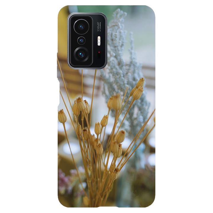 Капак, съвместим с модел Xiaomi Redmi Note 11 Pro разлагащи се цветя, Силикон, TPU, обратното