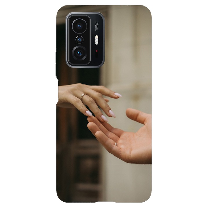 Калъф, съвместим с Xiaomi Redmi Note 11 Pro модел Love touch, Silicon, TPU, обратното