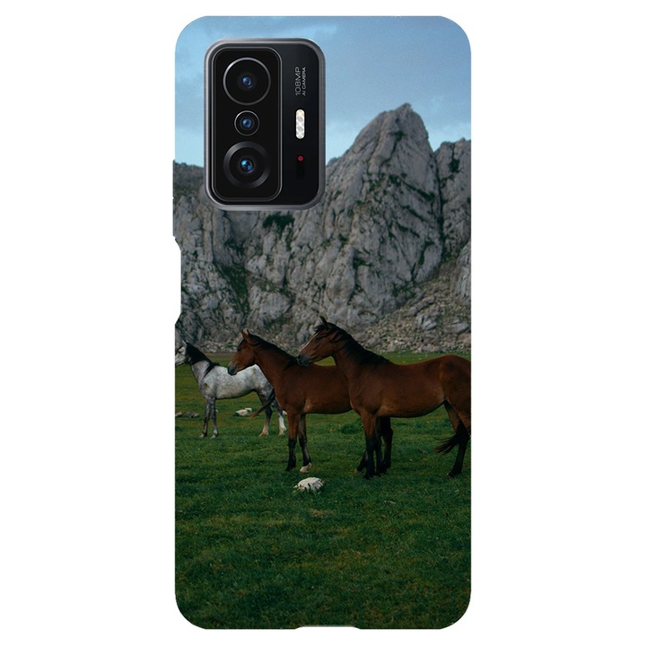 Калъф, съвместим с модел Xiaomi Mi 11 Pro Wild Horses, силикон, TPU, обратно