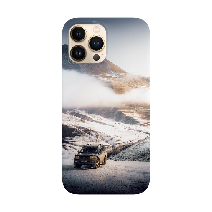 Калъф, съвместим с Apple iPhone 15 Pro модел On top of the mountain, силикон, TPU, Vice versa