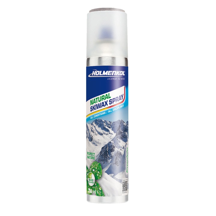 Ceara pentru schiuri, Holmenkol, Natural Wax Spray, 200 ml