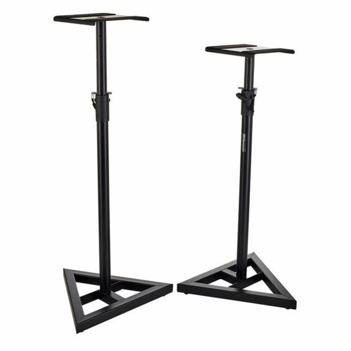 Set de doi suporti pentru boxe, reglabil pe inaltime 93-131 cm, negru