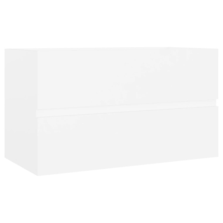 Dulap de chiuveta vidaXL, alb, 80x38,5x45 cm, PAL, 15 kg