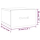 Set noptiere de perete vidaXL, 2 buc., negru, 35x35x20 cm, 11.8 kg