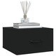 Set noptiere de perete vidaXL, 2 buc., negru, 35x35x20 cm, 11.8 kg