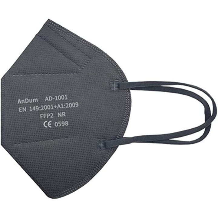 Masca FFP2 Gray, model AD-1001, 5 straturi, ambalata individual