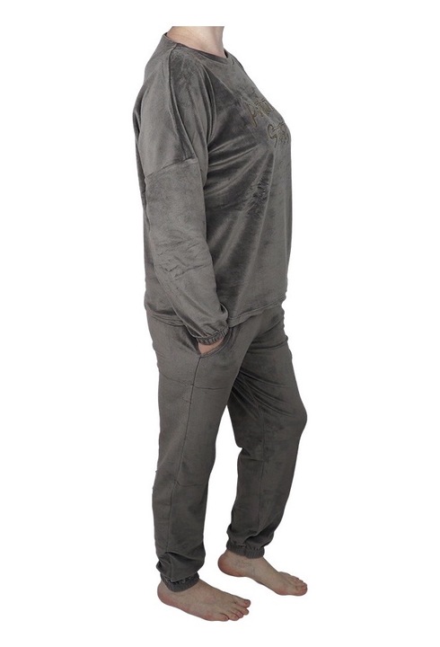 Compleu de casa, dama, Asik Moda, model Positivity, Bej