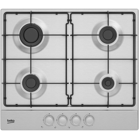 Set Cuptor incorporabil Beko BBSE12130XD, Electric, 71 l, Clasa A, Booster, Fan Assisted cooking, SteamShine Cleaning,Timer, Inox + Plita incorporabila Beko HIAG64223SX, Gaz, 4 arzatoare, High-Efficiency Gas Burner, 60 cm, Inox