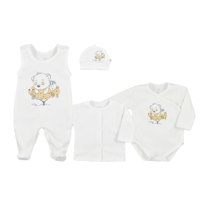 Комплект от 4 части за деца Koala Spiacy Mis 08-735-CR, Крем, 50 СМ