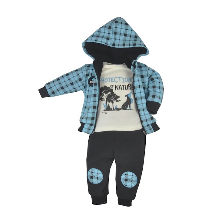 Compleu 3 piese pentru baieti Koala Wild Nature 09-197-AL, Albastru 84853