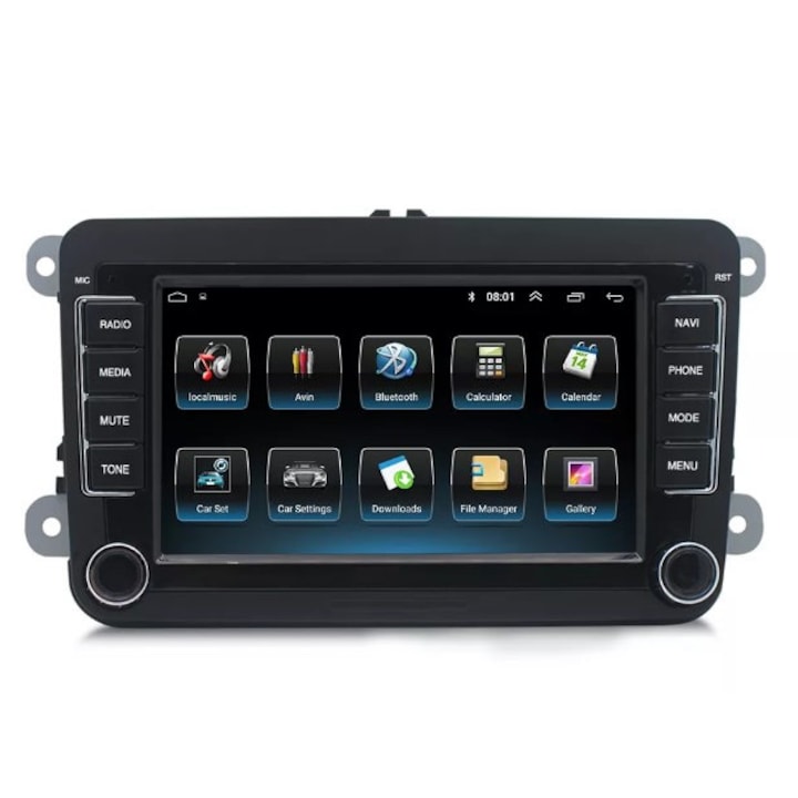 Navigatie dedicata cu Android Volkswagen, Skoda, Seat, 1GB RAM, Internet Wi-Fi, Bluetooth, USB, Waze