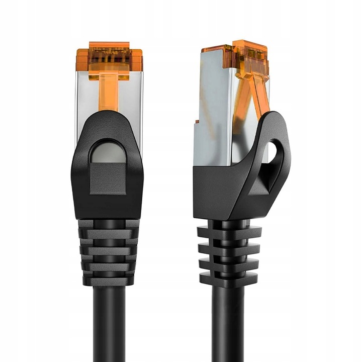 Lan Ethernet мрежов кабел, Vayox, RJ45, SFTP, CAT6a, 20m, черен