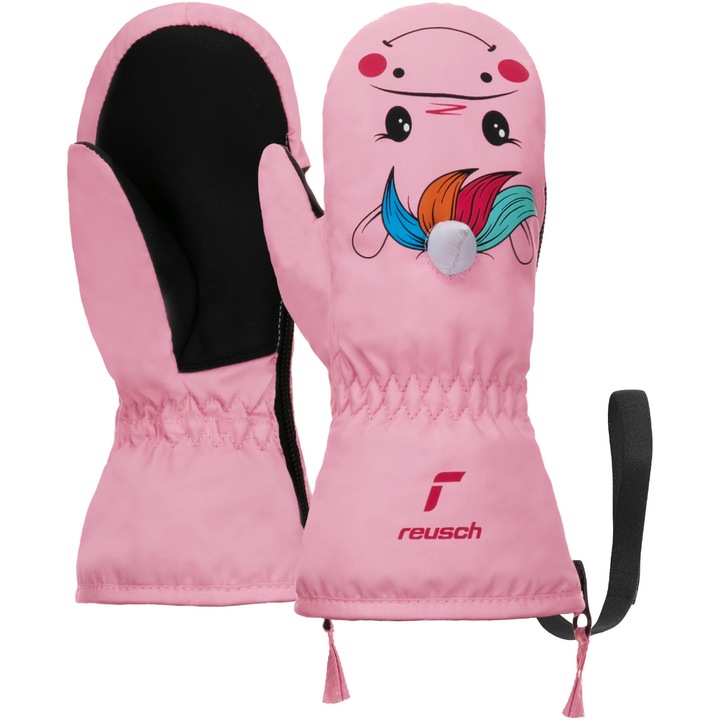 Manusi ski copii Reusch Sweety Mitten - Unicorn, roz, marime I