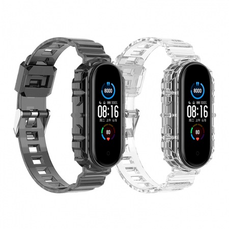 Комплект от 2 каишки за Xiaomi Mi Band 5 / 5 NFC гривна, изработени от ...