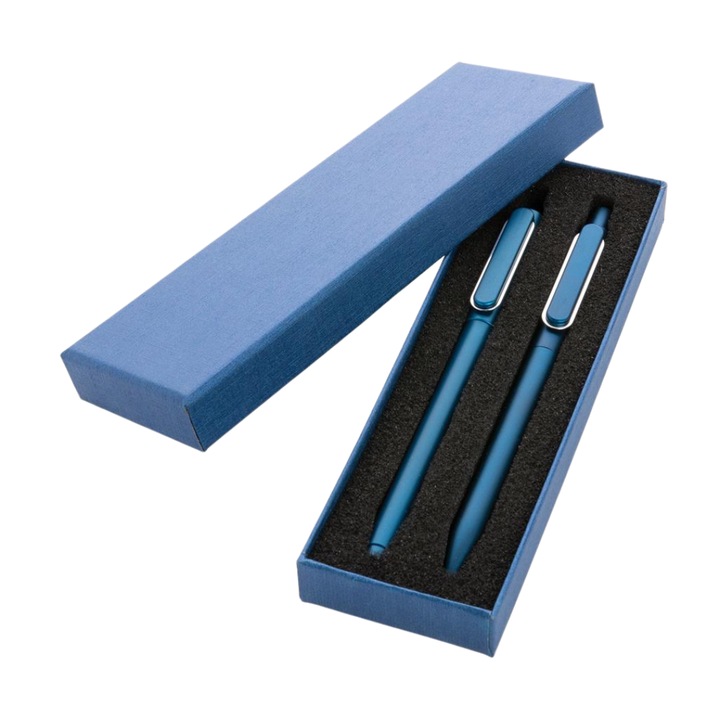 Комплект 2 химикалки X6 Office, синьо мастило, синьо