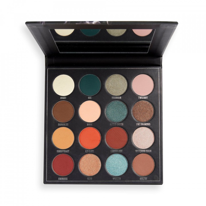 Paleta de farduri Makeup Revolution London Obsession, After Dark, 20,8 g