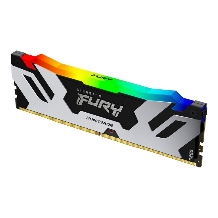 Памет Kingston FURY Renegade RGB, 16GB, DDR5, 6000MHz, CL32, Silver