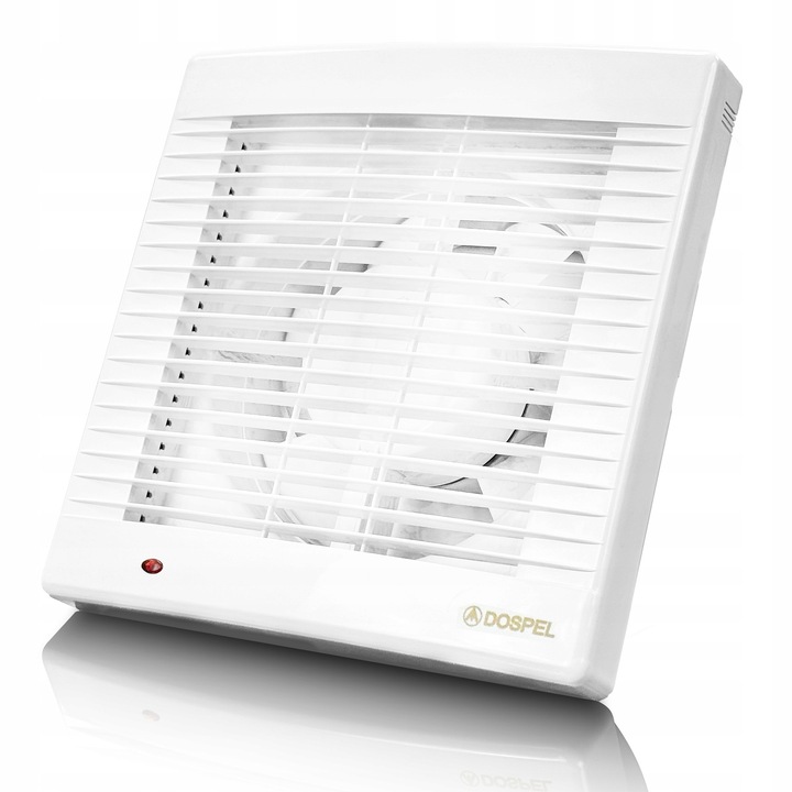 Ventilator Dospel 100mm New Generation, perete sau tavan, intrerupator pe lant sau direct la intrerupator, plasa anti insecte, 20w